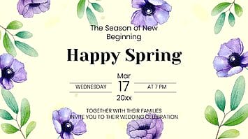 Happy Spring-The Season of New Beginning Presentation Slides