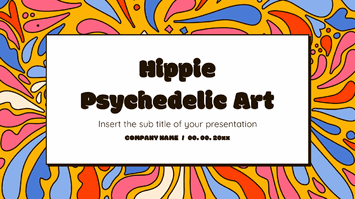 Hippie Psychedelic Art Google Slides Theme PowerPoint Template