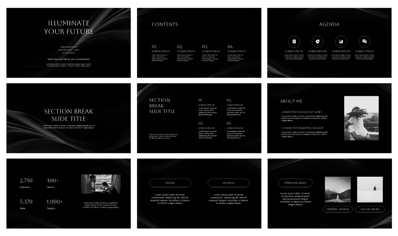 Illuminate Your Future Google Slides Themes PowerPoint Templates