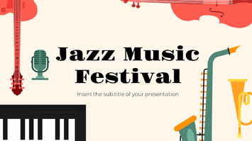 Jazz Music Festival Google Slides Themes PowerPoint Templates