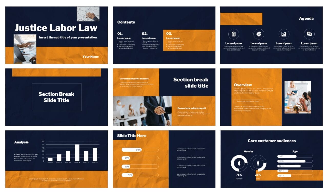 Justice Labor Law Google Slides Themes PowerPoint Templates