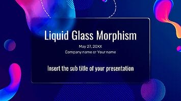 Liquid Glass Morphism Presentation Template - Google Slides PPT