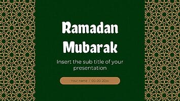 Ramadan Mubarak Google Slides Themes PowerPoint Templates