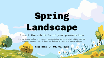 Spring Landscape Free Google Slides Theme PowerPoint Template