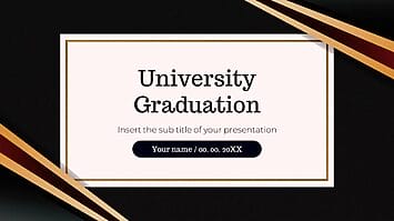 University Graduation Presentation Template - Google Slides PPT
