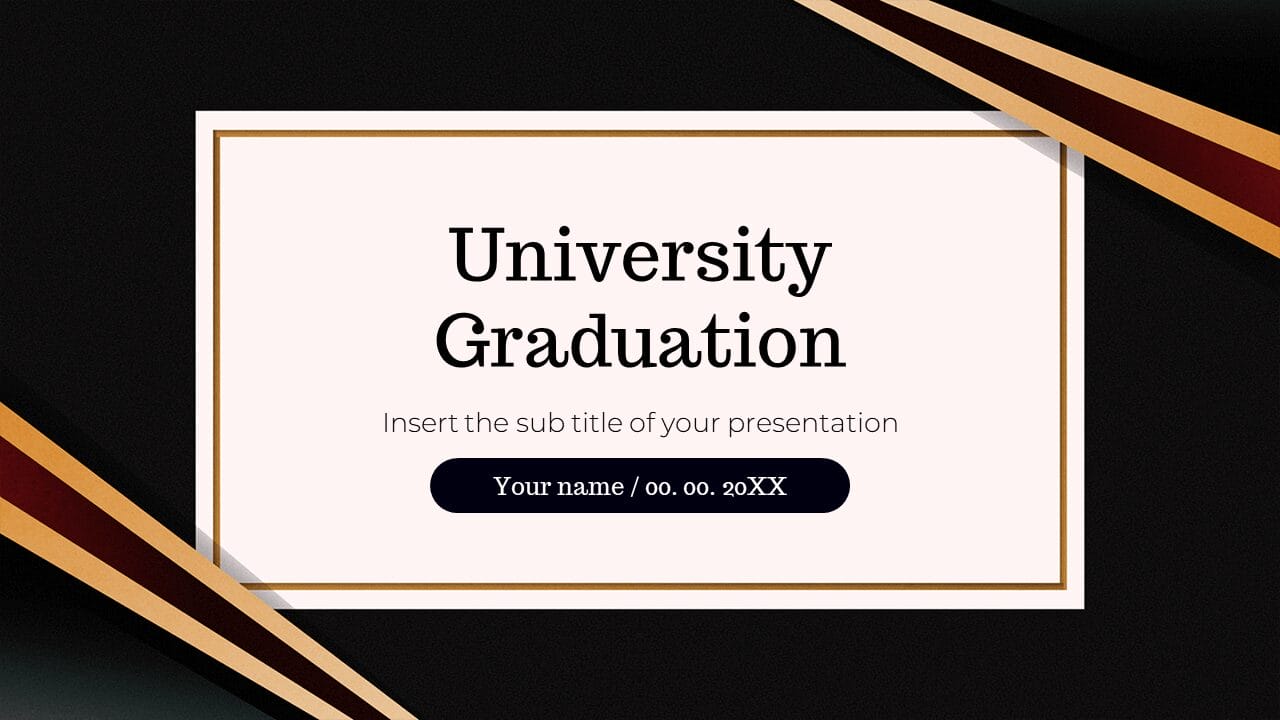 University Graduation Presentation Template - Google Slides PPT