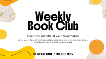 Weekly Book Club Google Slides Themes PowerPoint Templates