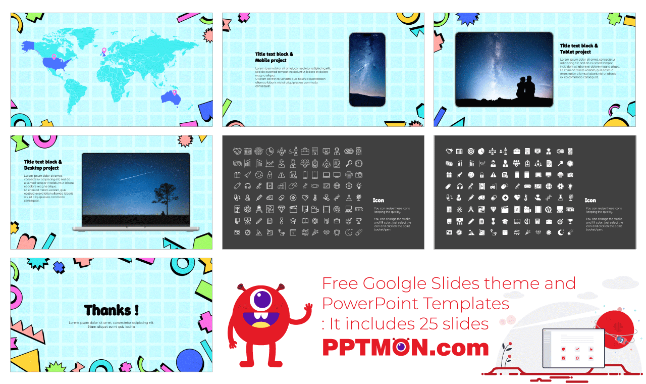 90s Style Newsletter Google Slides Themes PowerPoint Templates