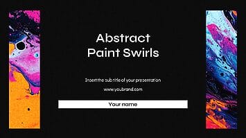 Abstract Paint Swirls Google Slides Themes PowerPoint Templates
