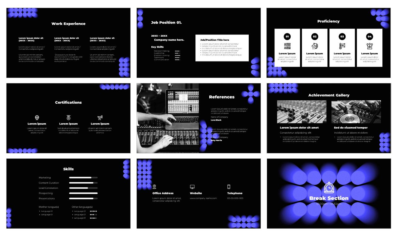 Audio Engineer Resume Google Slides Themes PowerPoint Templates