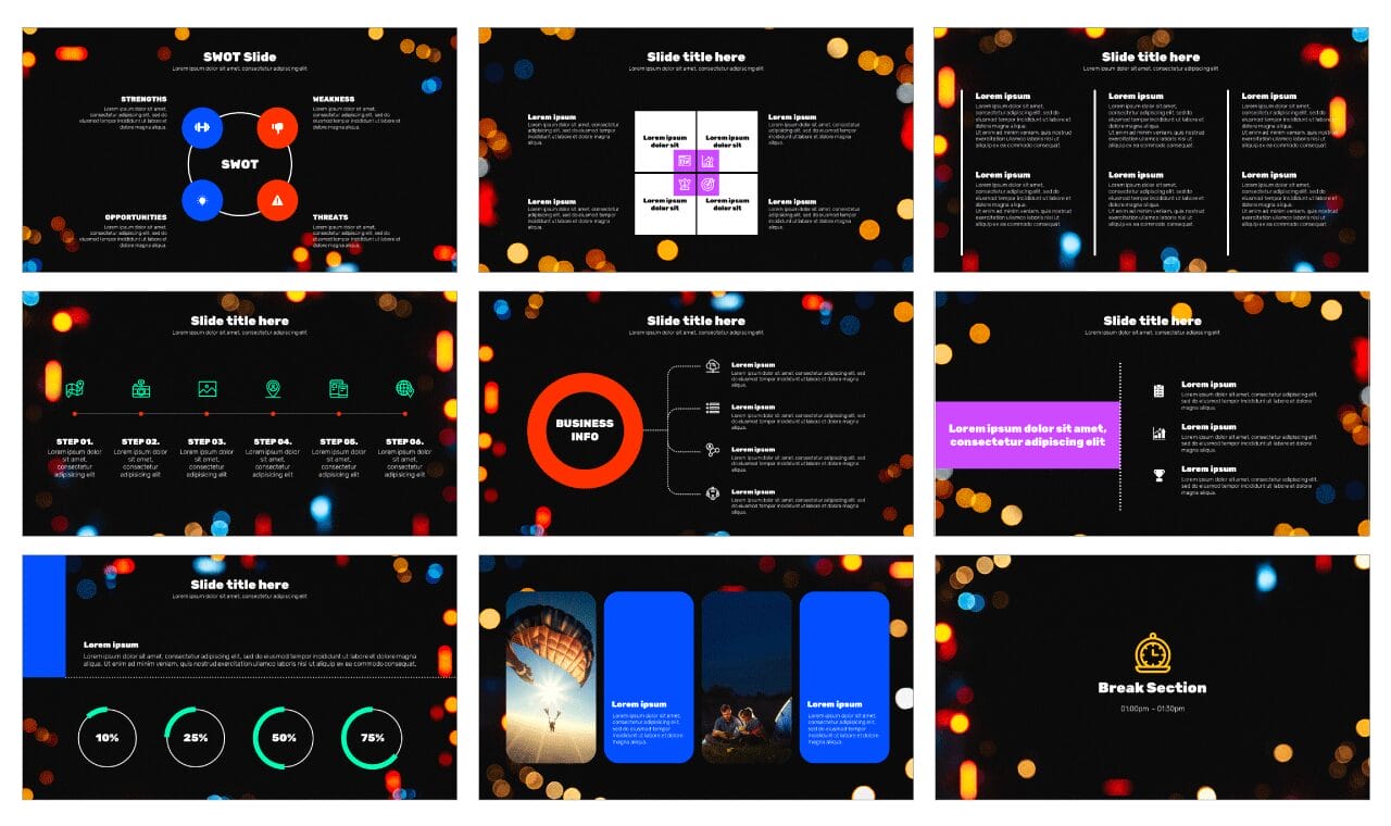 Bokeh Lights Free Google Slides Themes PowerPoint Templates