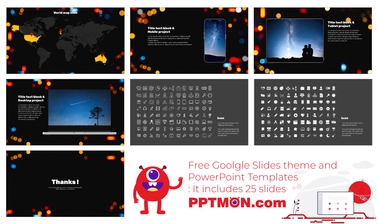Bokeh Lights Google Slides Themes PowerPoint Templates