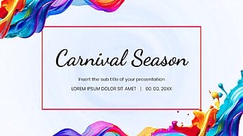 Carnival Season Presentation Template -Google Slides PowerPoint