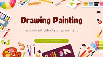 Drawing Painting Presentation Template Google Slides PowerPoint