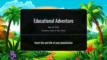Educational Adventure Google Slides Theme PowerPoint Template