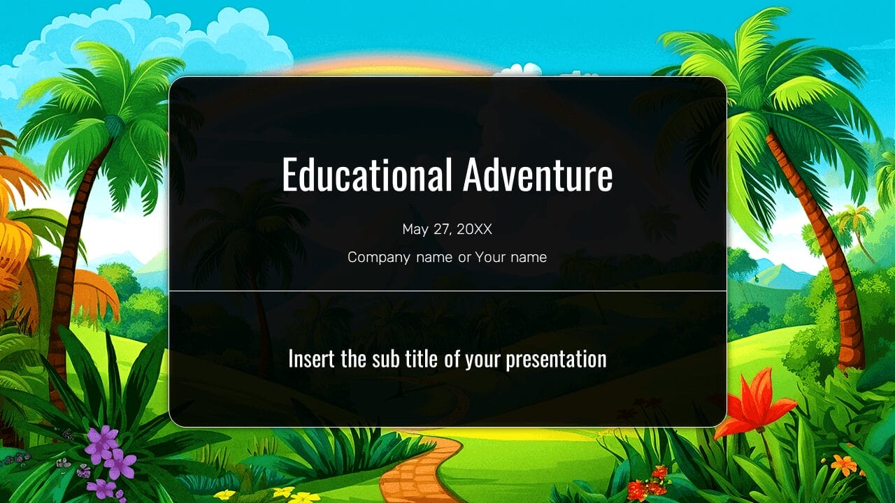 Education presentation - Free PowerPoint templates Google Slides theme