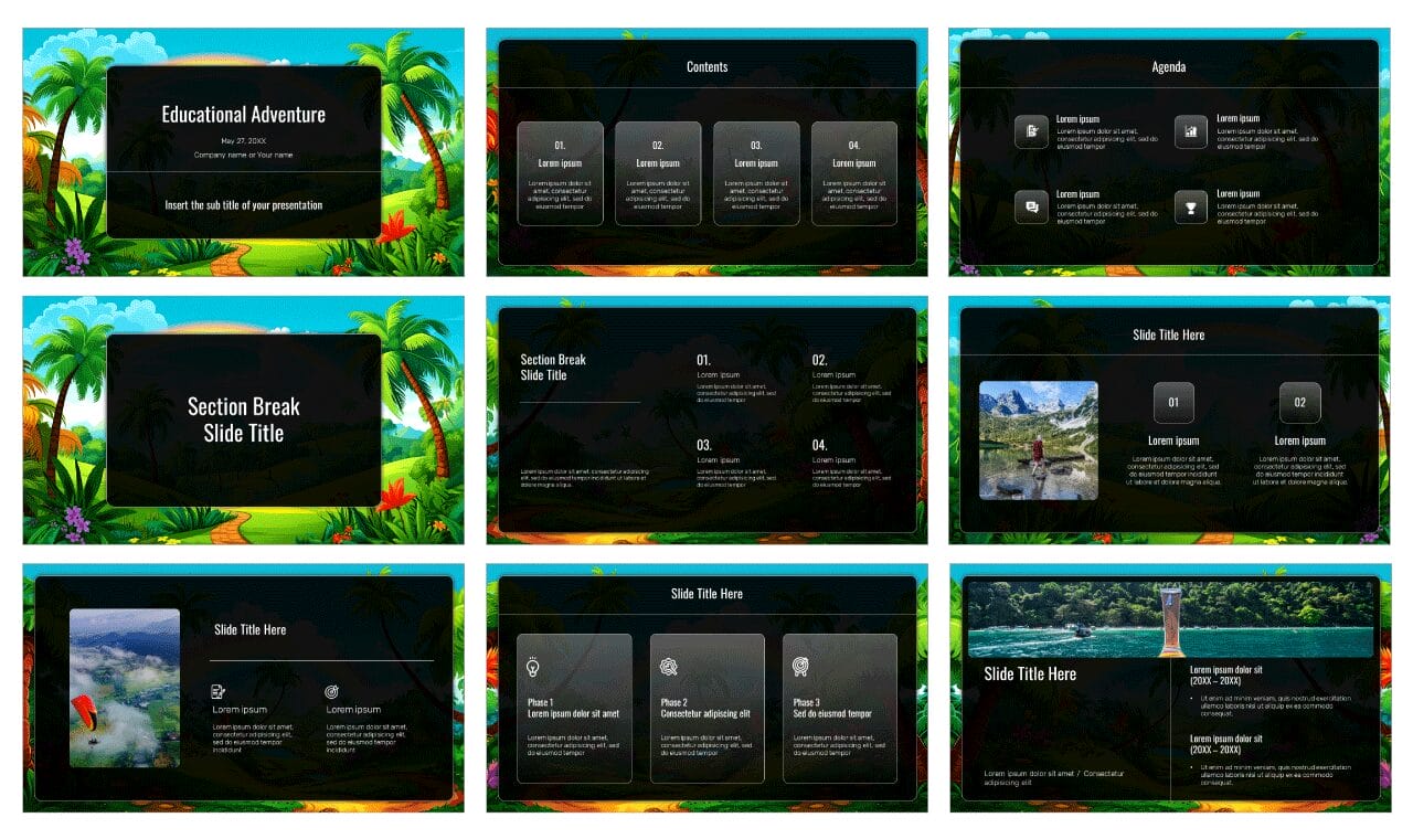 Educational Adventure Google Slides Themes PowerPoint Templates