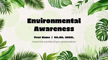 Environmental Awareness Google Slides Themes PPT Templates