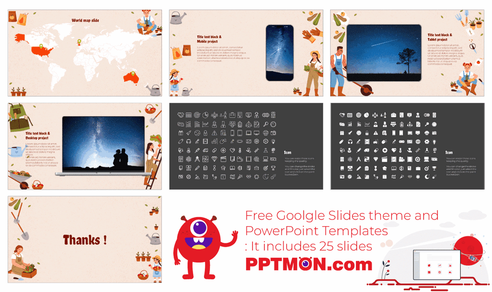 Vegetable Gardening Workshop Google Slides PPT Templates