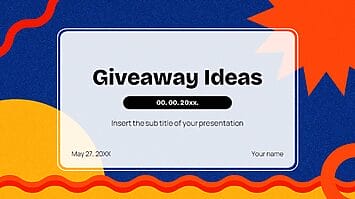 Giveaway Ideas Presentation Template - Google Slides PowerPoint