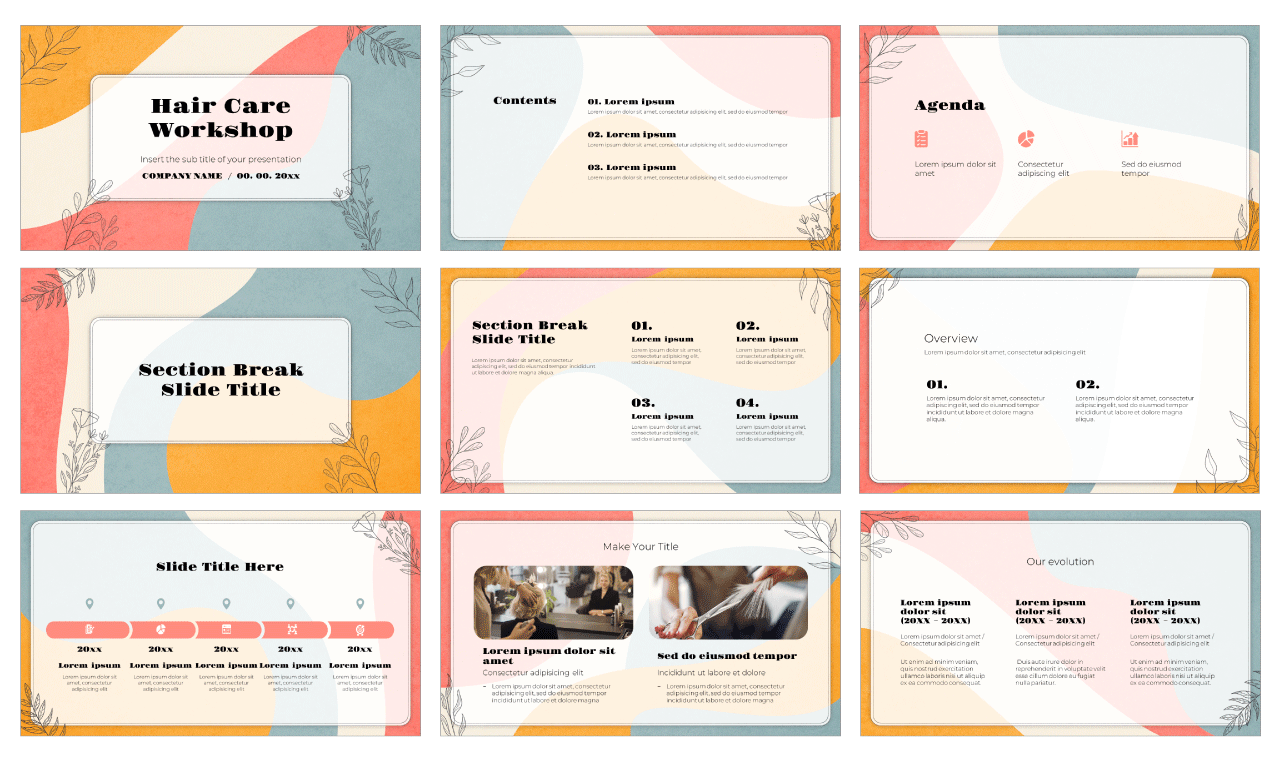 Hair Care Workshop Free Google Slides Theme PowerPoint Template