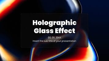 Holographic Glass Effect Google Slides PowerPoint Templates