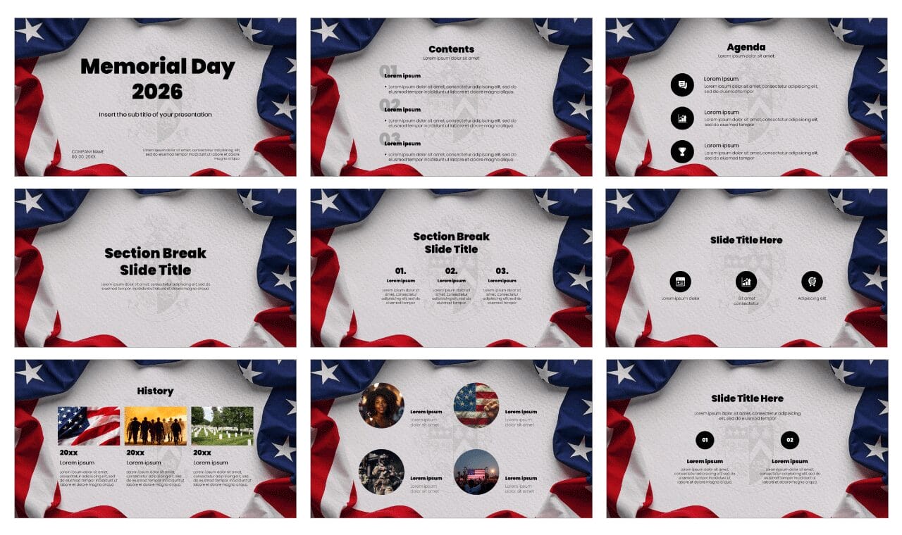 Memorial Day Free Google Slides Themes and PowerPoint Templates