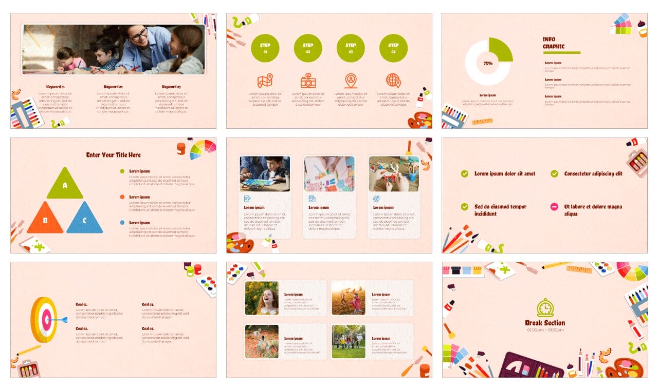 Painting Free Google Slides Themes and PowerPoint Templates