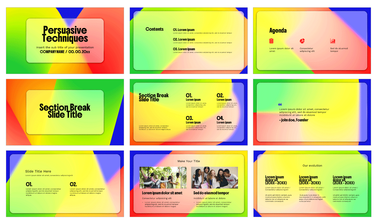 Persuasive Techniques Google Slides Themes PowerPoint Templates