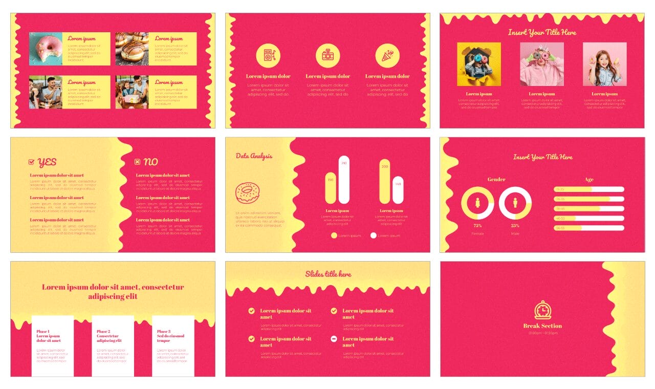 Sweet Donuts Google Slides Themes PowerPoint Templates