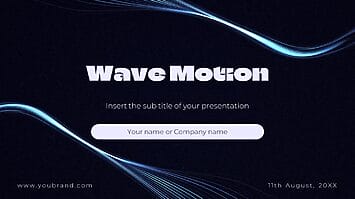 Wave Motion Presentation Templtes - Google Slides PowerPoint
