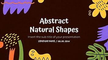 Abstract Natural Shapes Free Google Slides Theme PPT Template