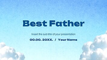 Best Father Presentation Template - Google Slides PowerPoint