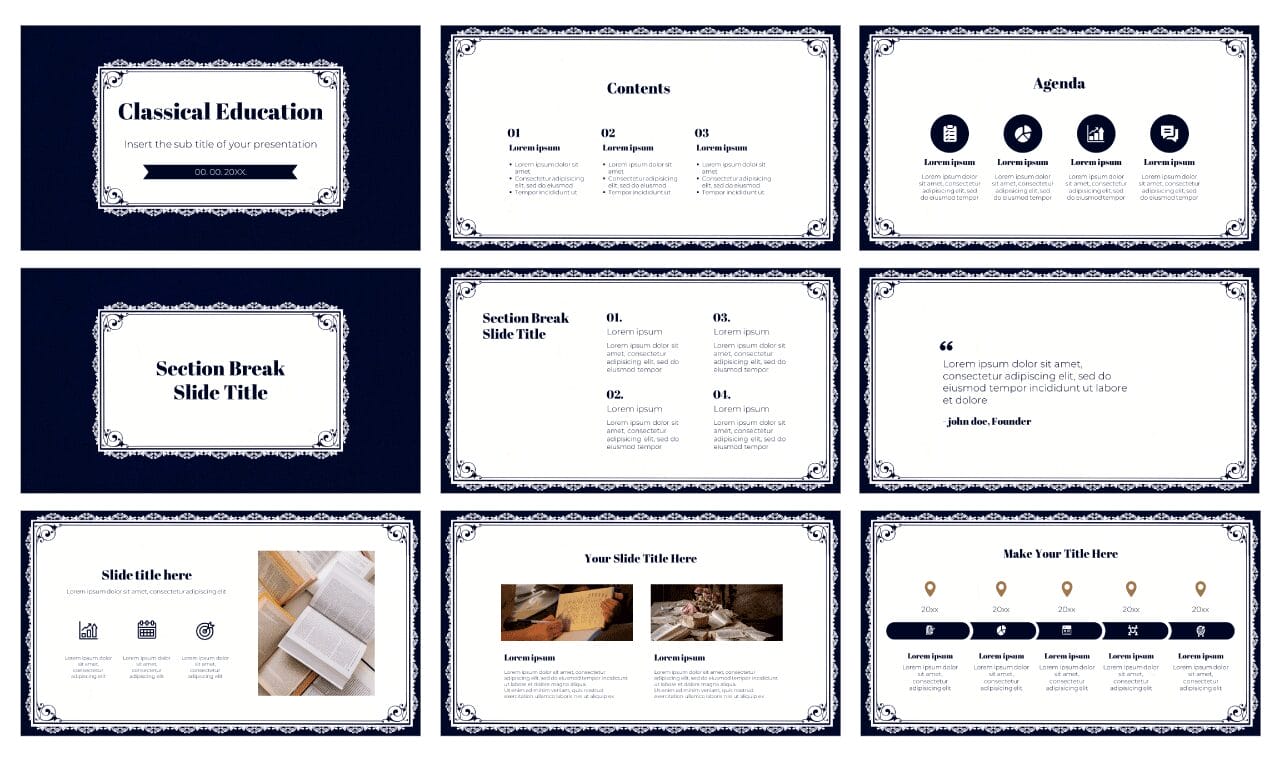 Classical Education Google Slides Themes PowerPoint Templates