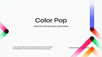 Color Pop Presentation Template - Google Slides and PowerPoint