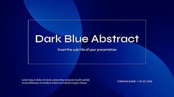 Dark Blue Abstract Google Slide Themes PowerPoint Templates