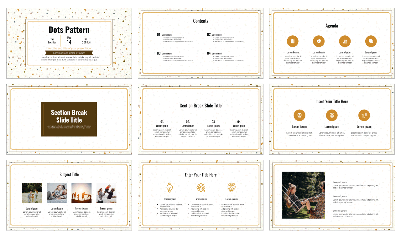 Dots Pattern Google Slide Themes PowerPoint Templates