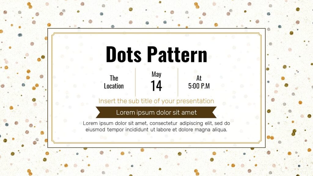 Dots Pattern - Free Powerpoint templates and Google Slides themes