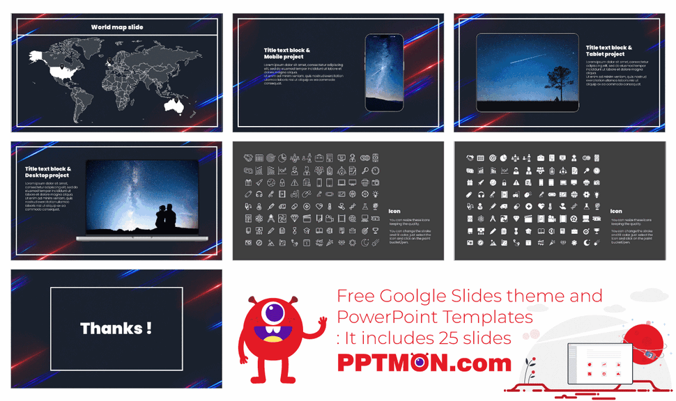 Futuristic Tech Pitch Deck Google Slides PowerPoint Templates