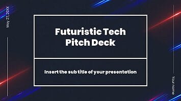 Futuristic Tech Pitch Deck Google Slides PowerPoint Templates