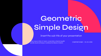 Geometric Simple Design Google Slides PowerPoint Templates