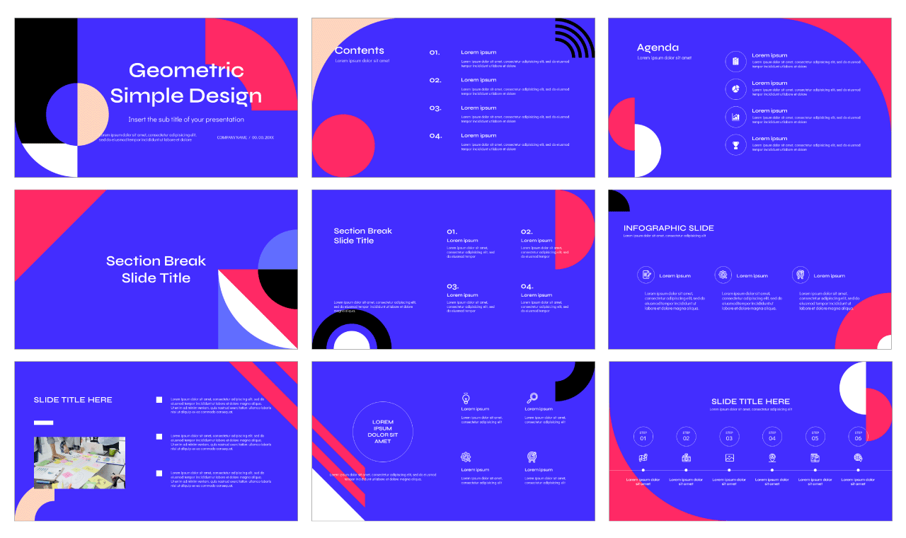 Geometric Simple Design Google Slides Themes PowerPoint Templates