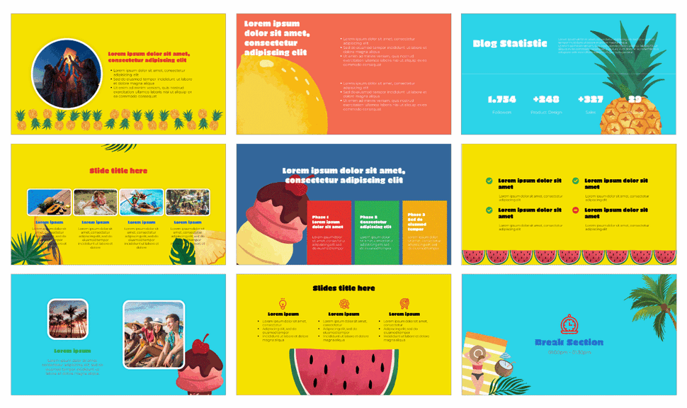 Enjoy Summer Party Google Slides Themes PowerPoint Templates
