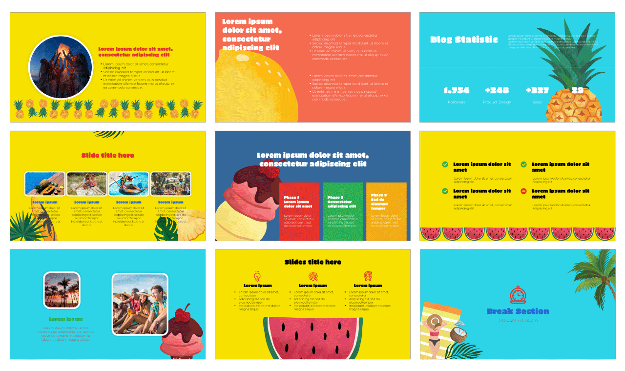 Summer Party Google Slides Themes PowerPoint Templates