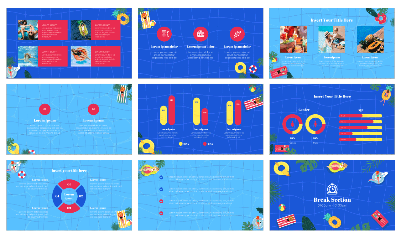 Summer Pool Free Google Slides Themes PowerPoint Templates