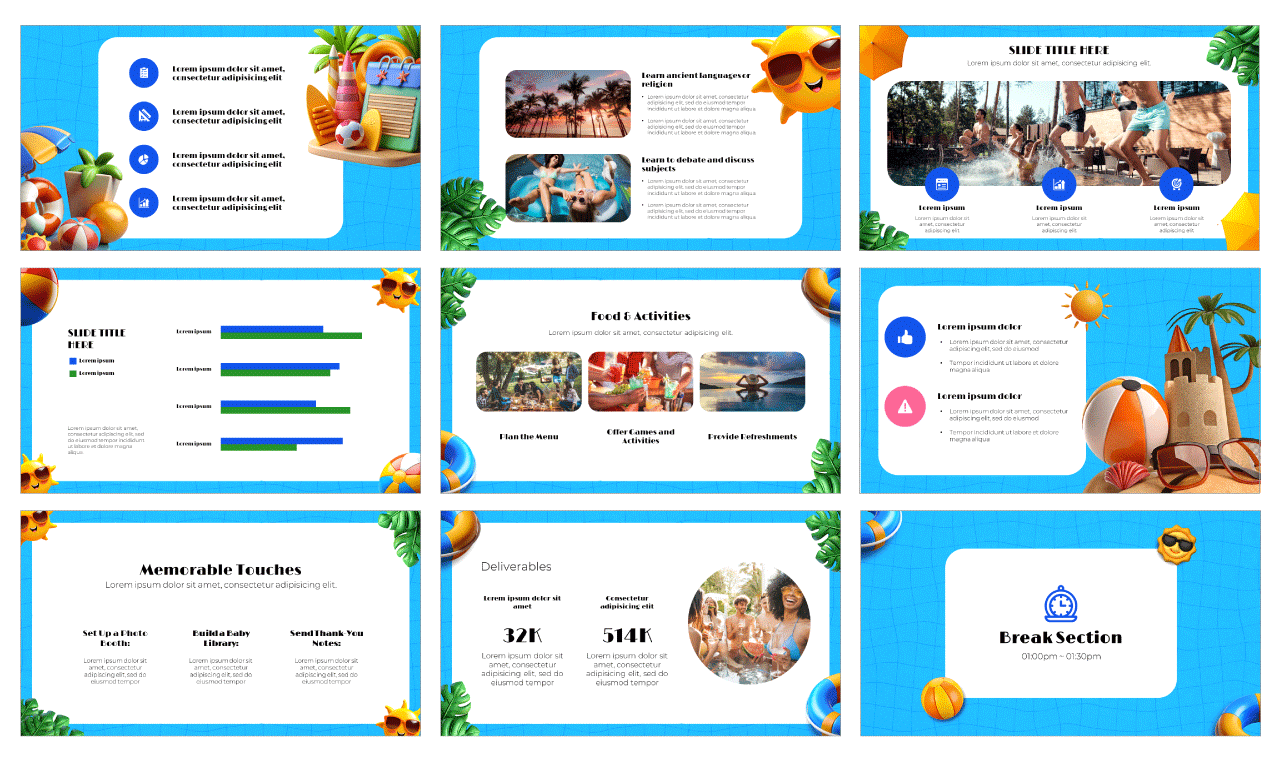 Summer Vacation Free Google Slides Themes PowerPoint Templates