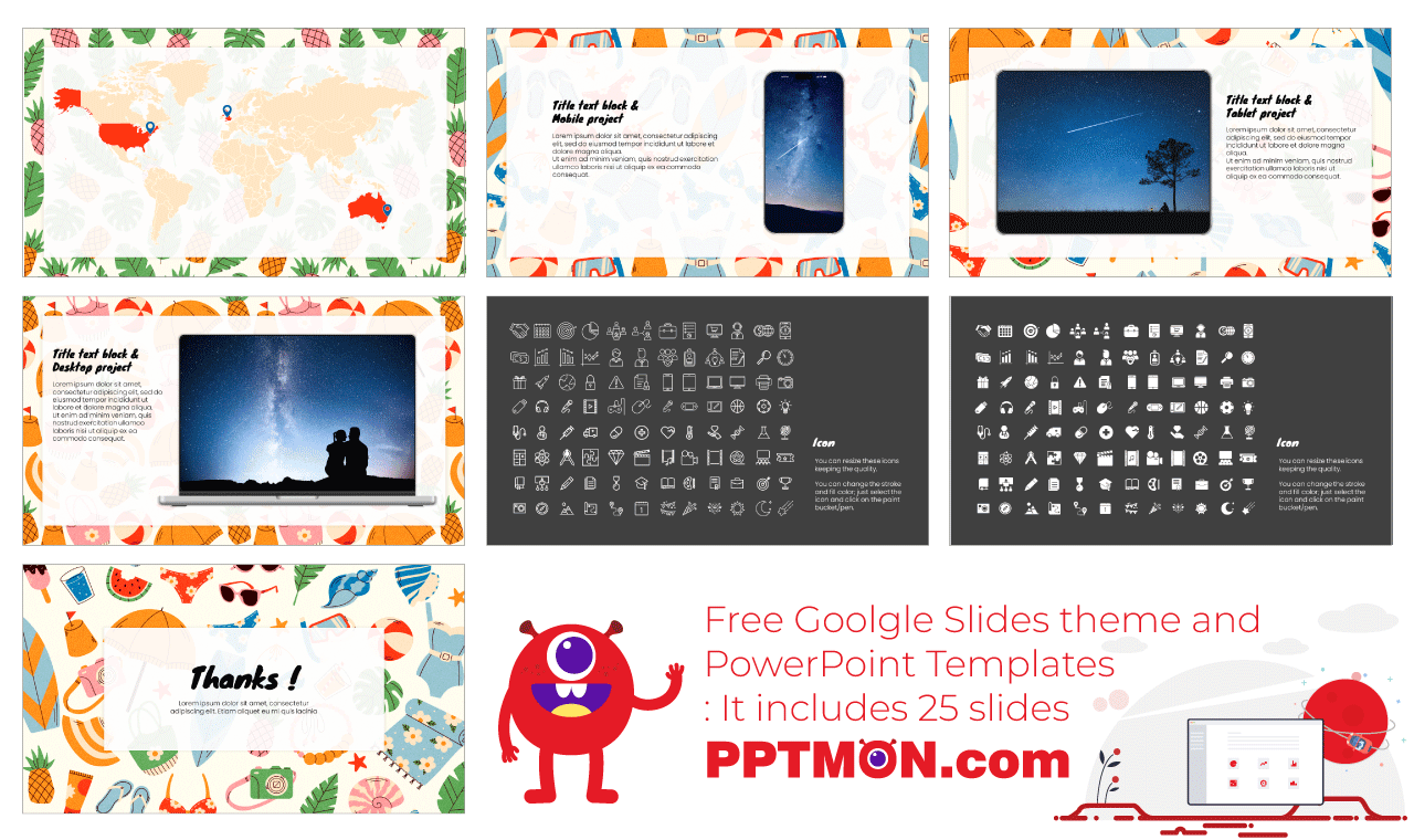 Summer Vacation Google Slides Themes PowerPoint Templates