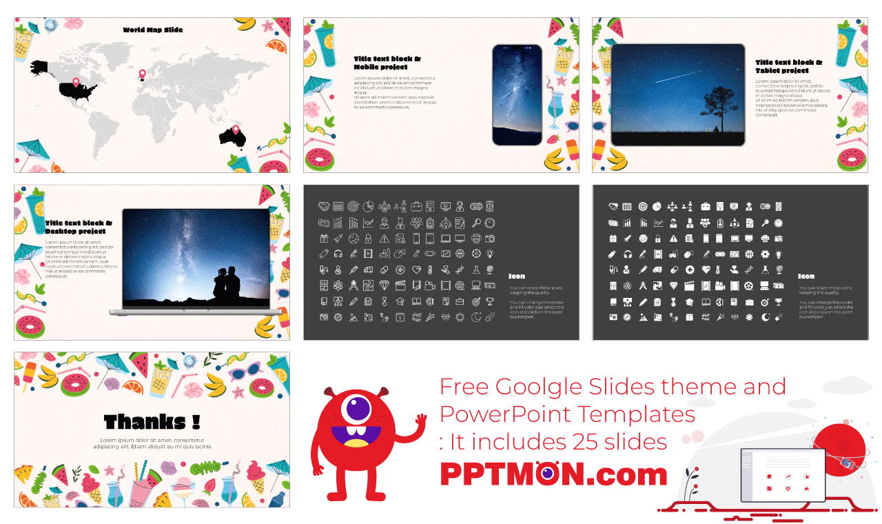 Summer Vacation Google Slides Themes PowerPoint Templates