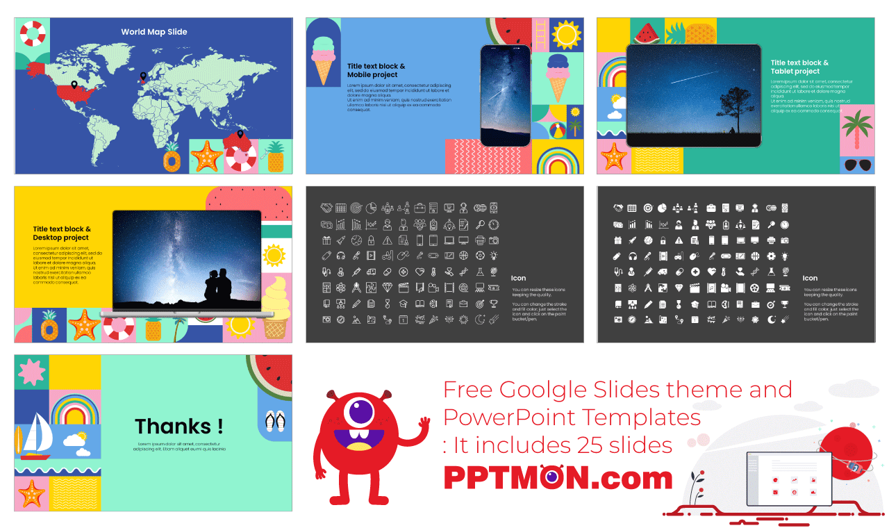 SummerPattern Google Slides Themes PowerPoint Templates