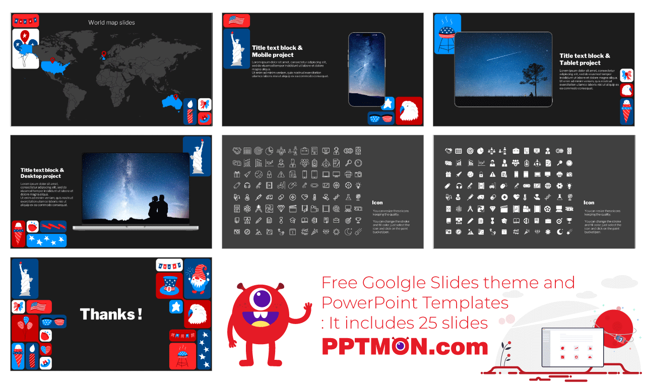 US Independence Day Google Slides Themes PowerPoint Templates